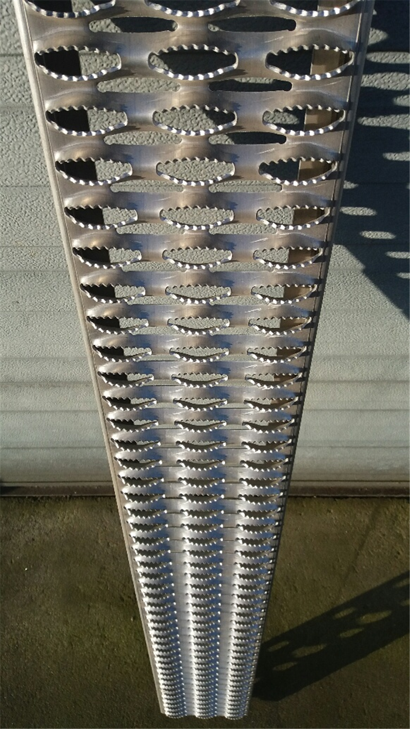 Geprofileerde plaatroosters 180 x 40mm aluminium voor veiligheid bridge